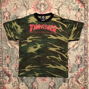 Thrasher camo graphic tee shirt